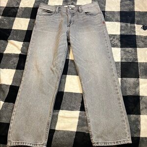BDG Gray Straight Jeans Vintage Slim Fit Style size 30 X 30